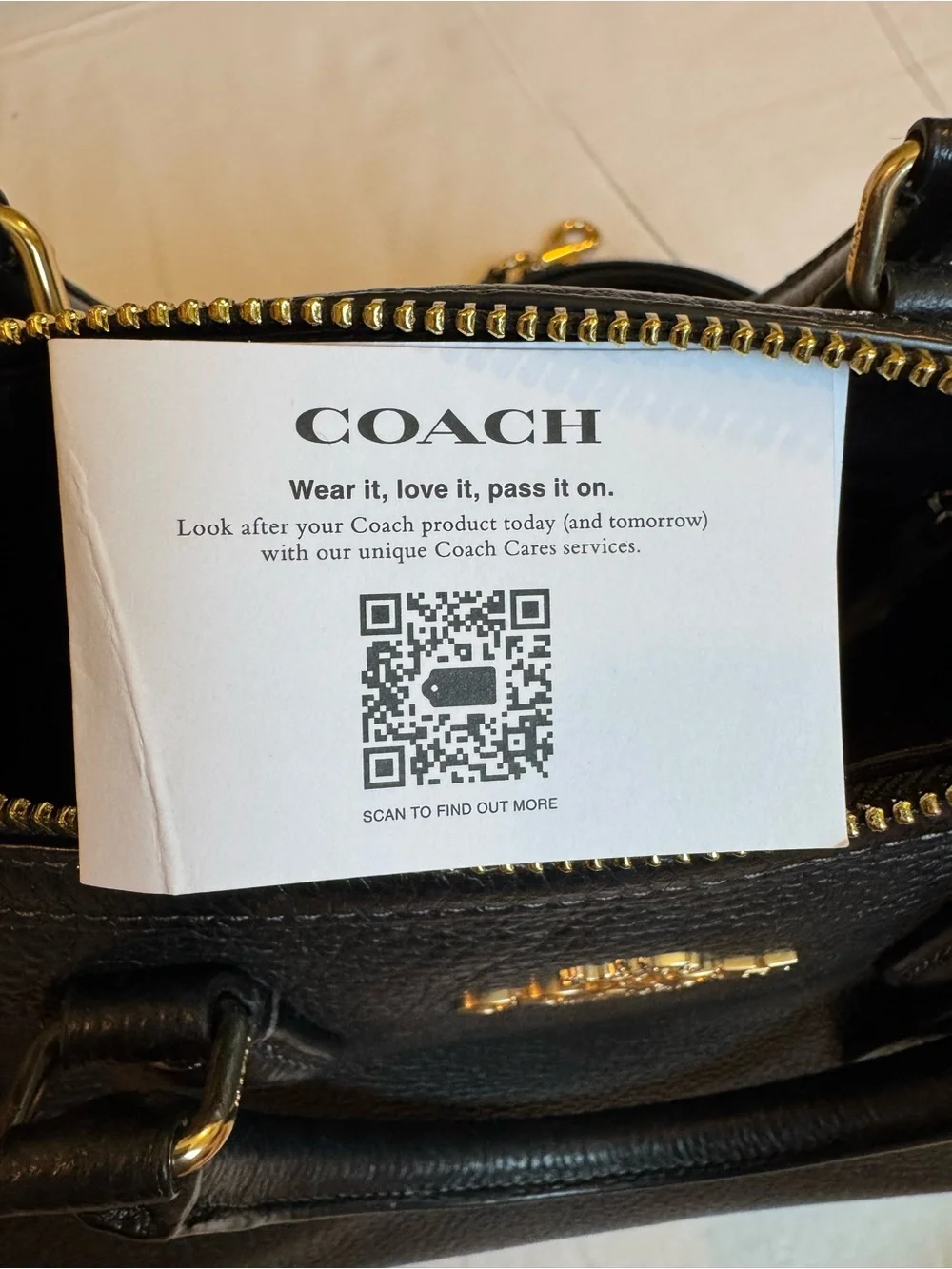 Coach structured satchel