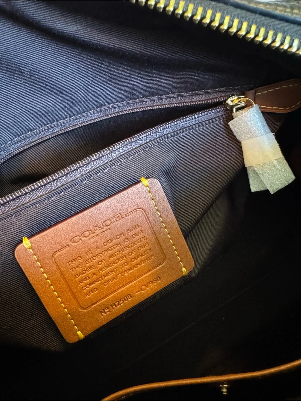 Coach structured satchel