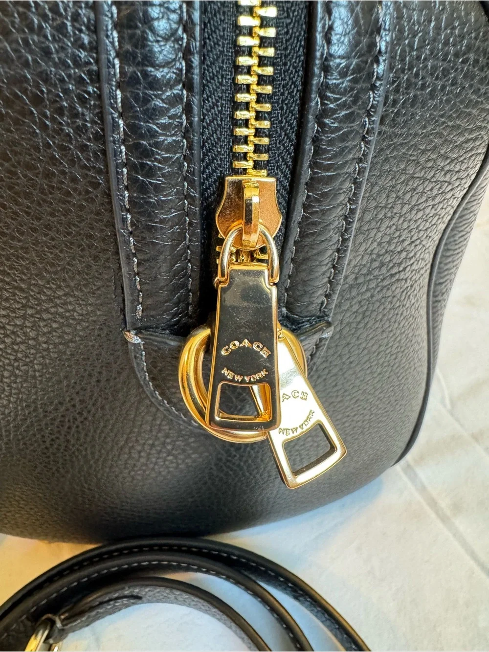 Coach structured satchel