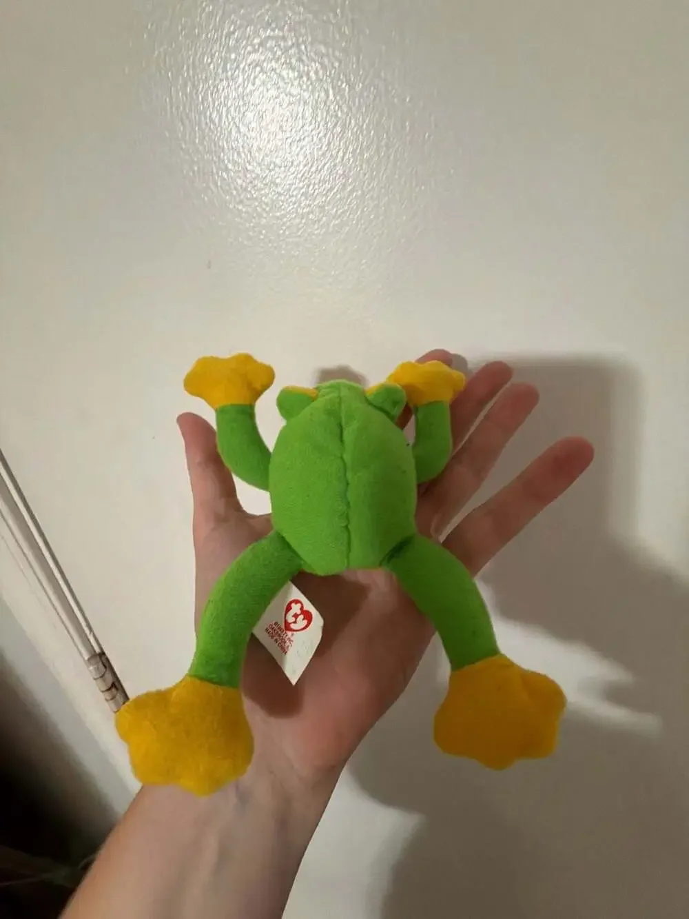 Vintage Ty Teenie Beanie Baby Smoochy the Frog Plush