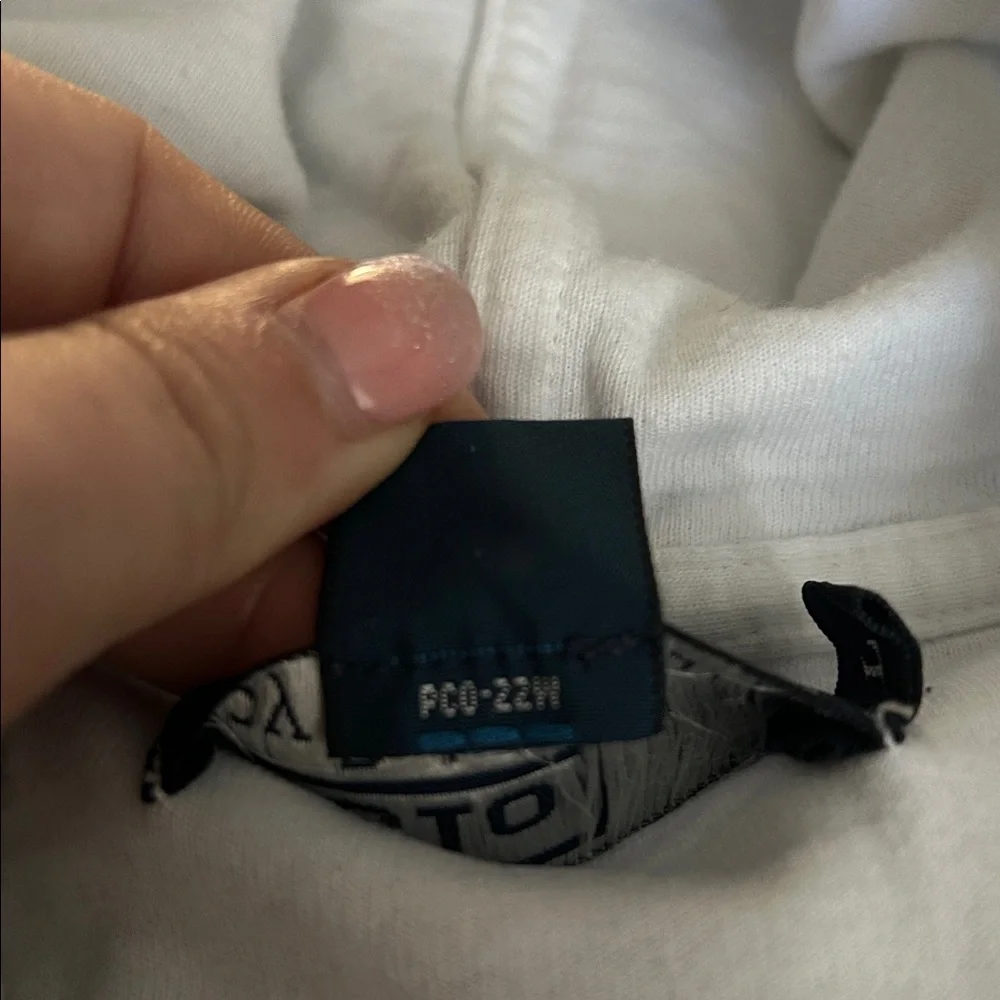 Polo by Ralph Lauren White Full-Zip Hooded Sweatshirt | Men’s Large