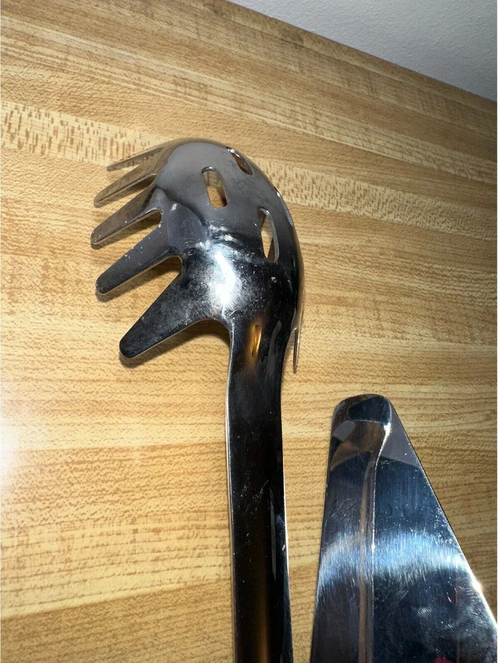 Vintage Serving Steel Utensils brass/copper-plated handles