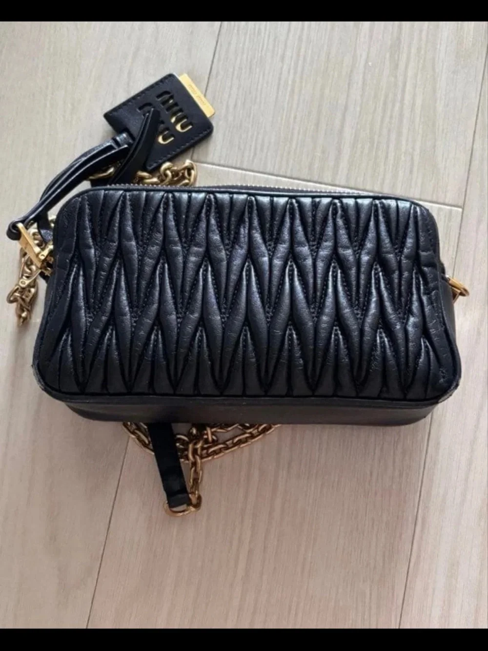 Miu Miu compact matelassé