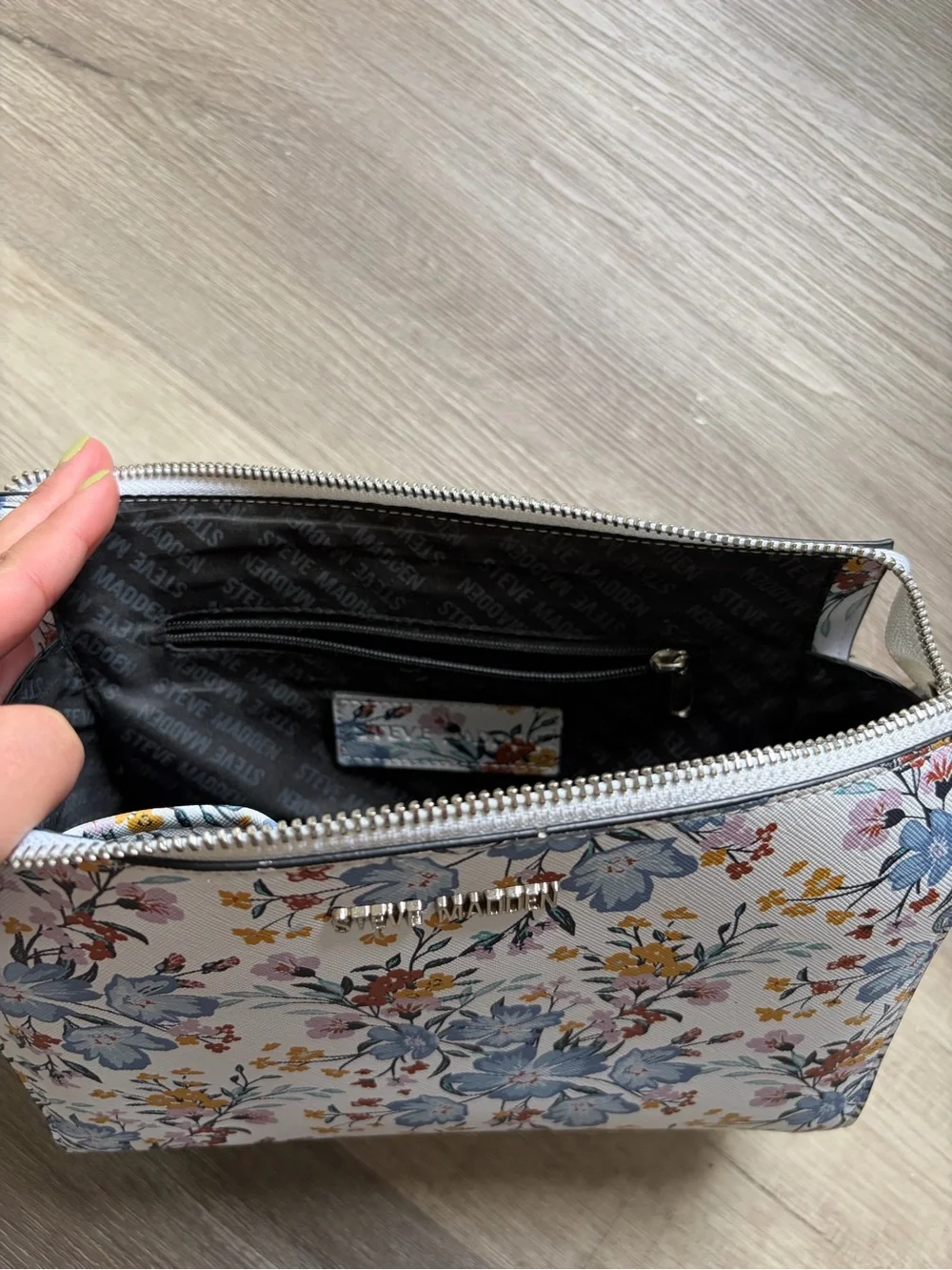 Steve Madden Blue Floral Crossbody