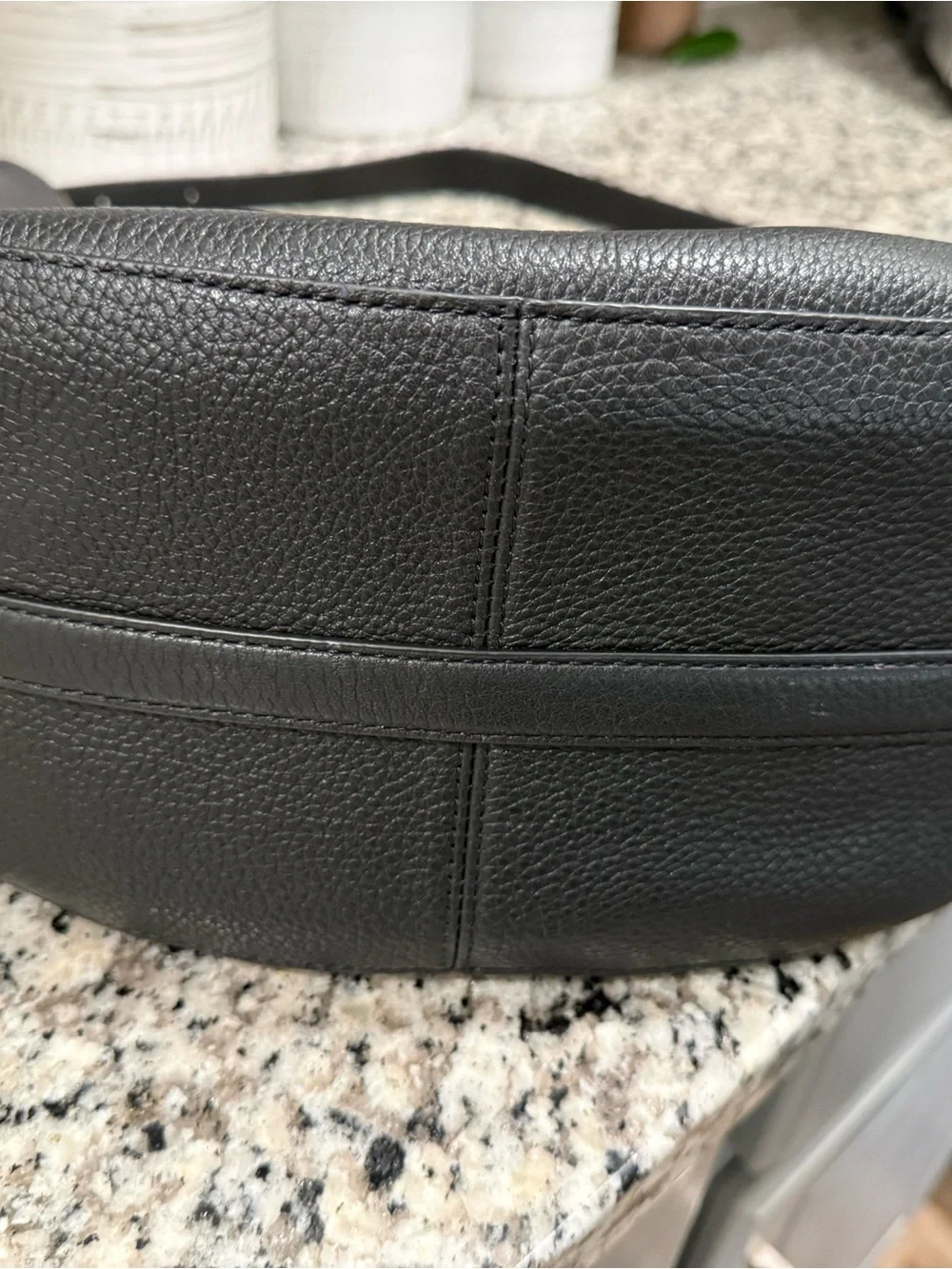 NWT $429 Kate Spade Nova Large Shoulder Bag Black Pebbled Leather