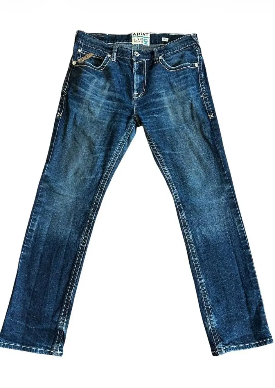 Ariat M7 Slim Fit Straight Leg Jeans, Men's Size 35x34