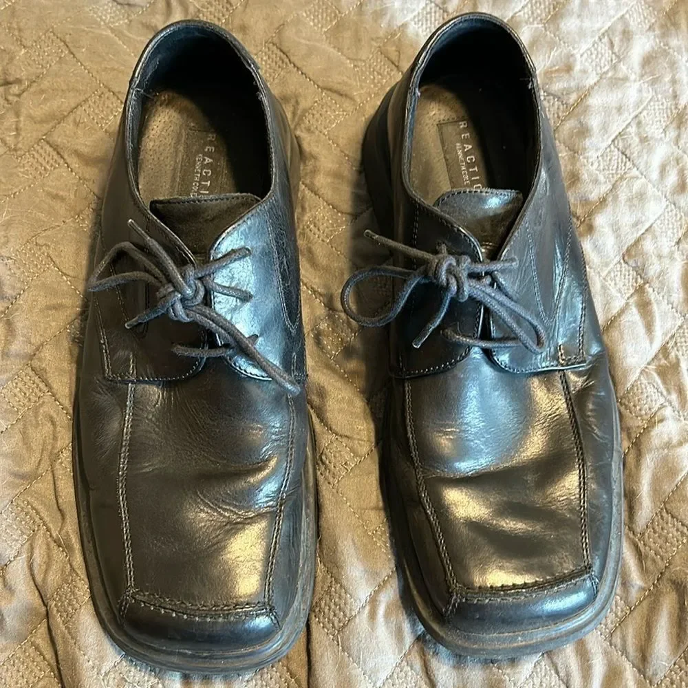 Kenneth Cole Reaction men’s black dress wedding Shoes size 9