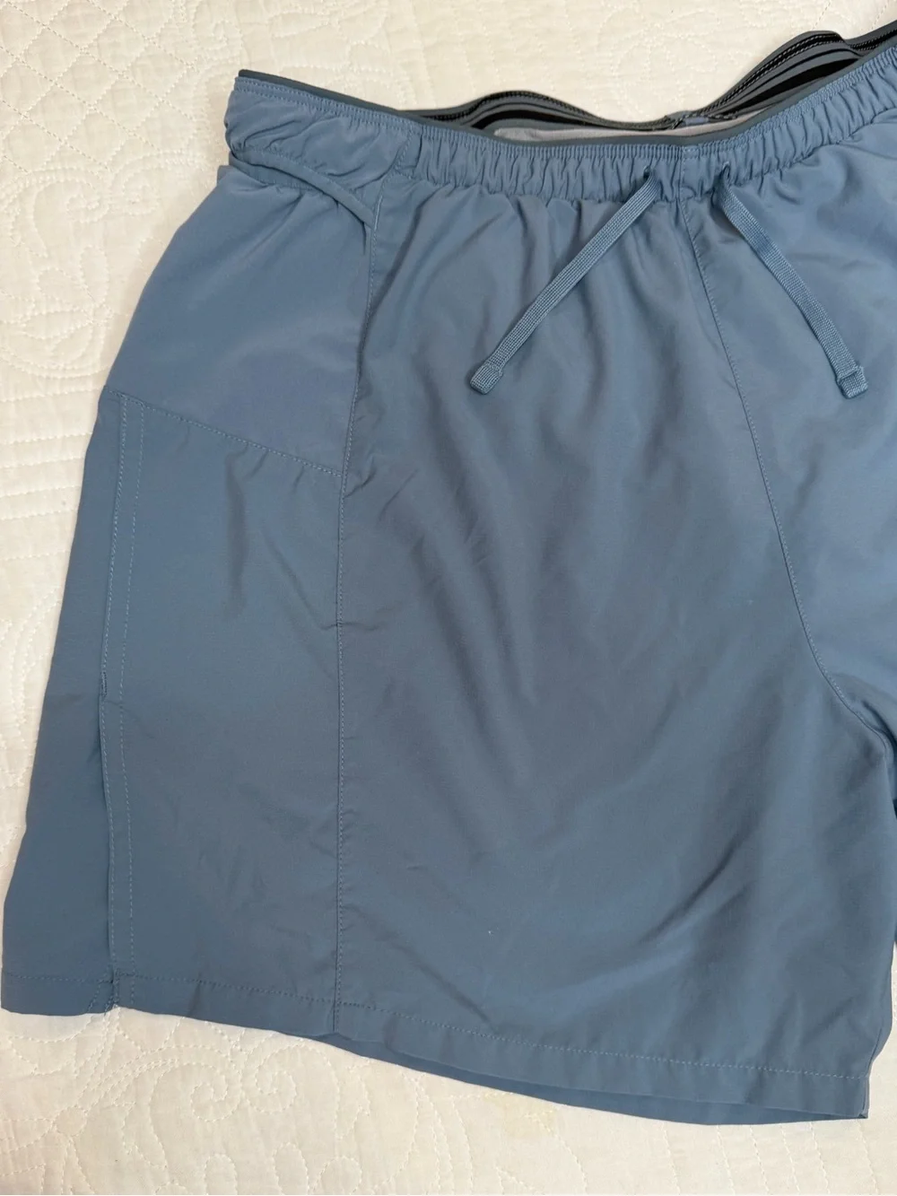 Patagonia Strider Pro Running Shorts Mens Large Blue  5 Inch Inseam Liner