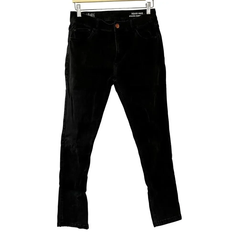 Mugsy squid inks 29 x 29 men's black jeans cotton style no. FLX3NSQ casual