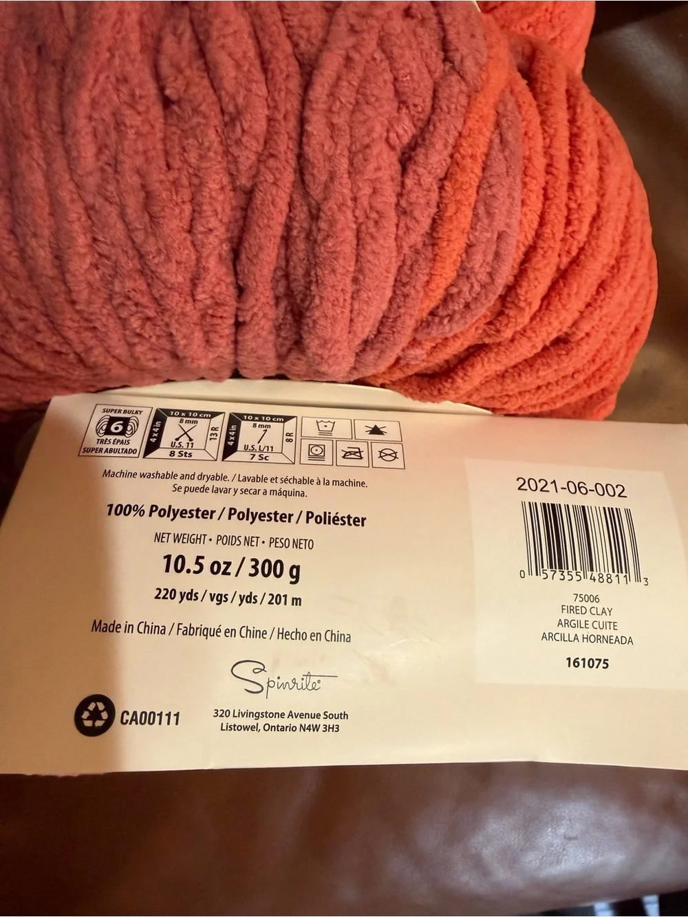 Bernat Blanket O'Go Chunky Yarn - Coral Pink