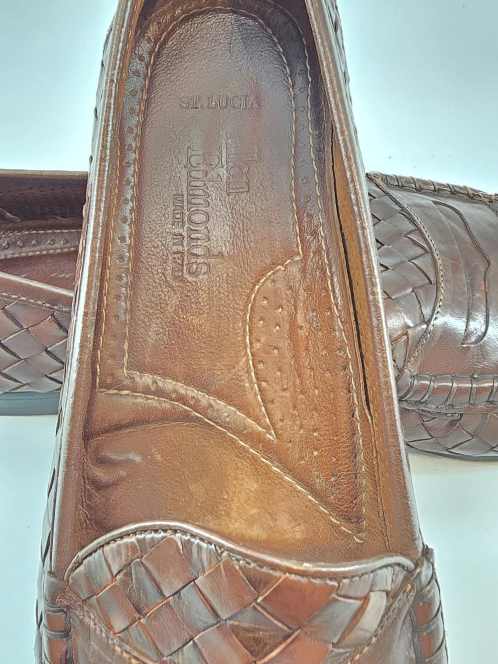Allen Edmonds handwoven leather
