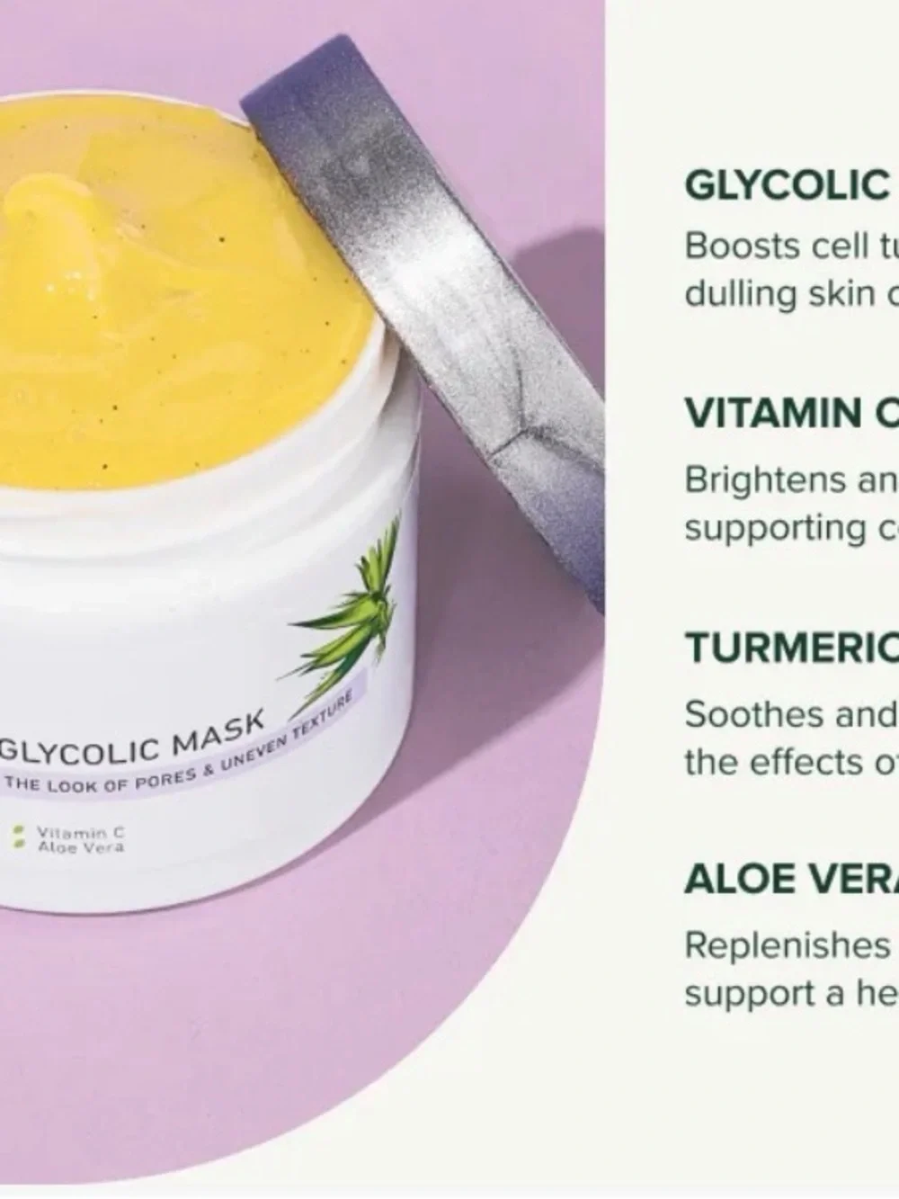 Exfoliating glycolic mask