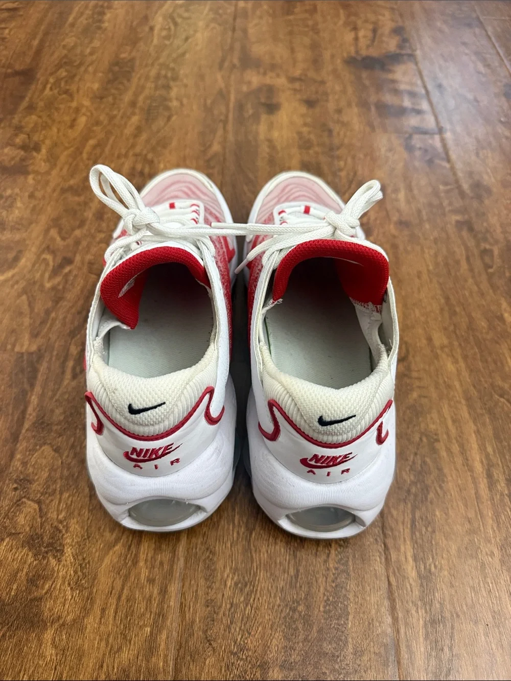 Nike white red