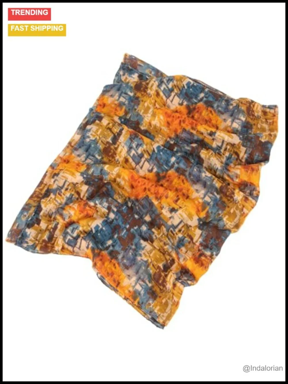 Lightweight Boho Floral Scarf Shawl Wrap for Spring Summer