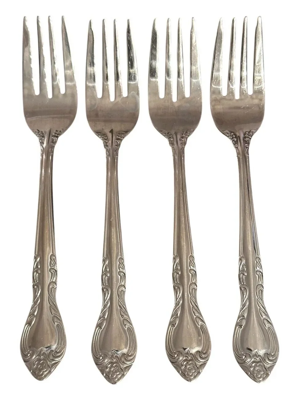 4 RSVP 18/10 RETIRED 2007 Flatware Sophie Salad Fork Vintage Replacements