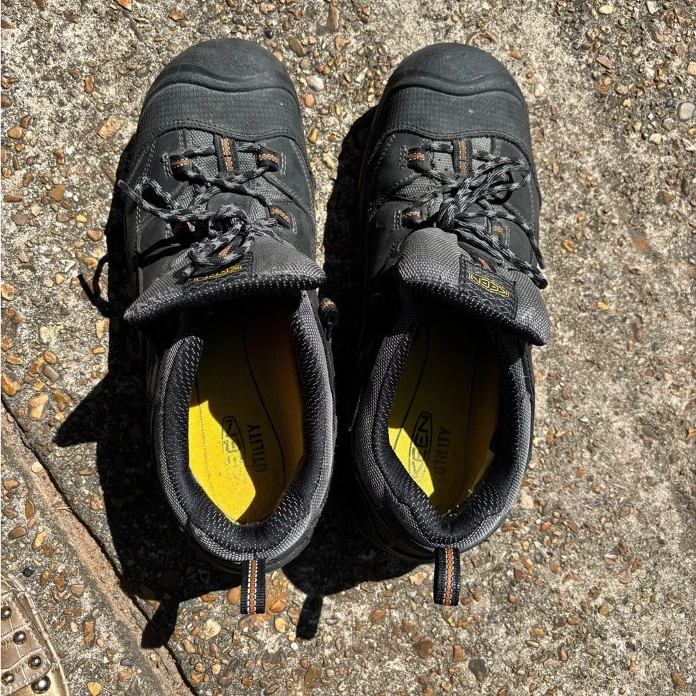 KEEN Utility Braddock Low Steel Toe Work Shoes Men’s 14 D Wide Black Work