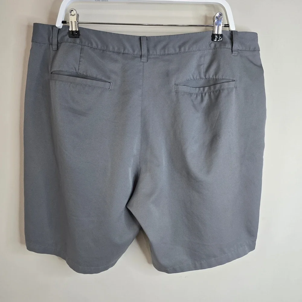 Puma Golf Mens Grey Performance Tech Shorts Size 38 Solid Activewear Regular Fit