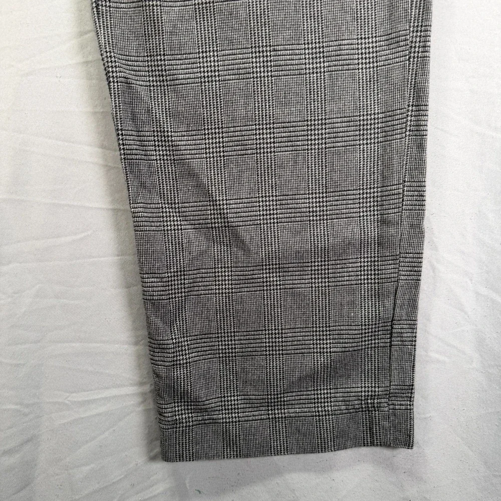 Vintage Polo Ralph Lauren Pants Mens 34x32 Gray Glen Check Cotton Wool Blend 90s