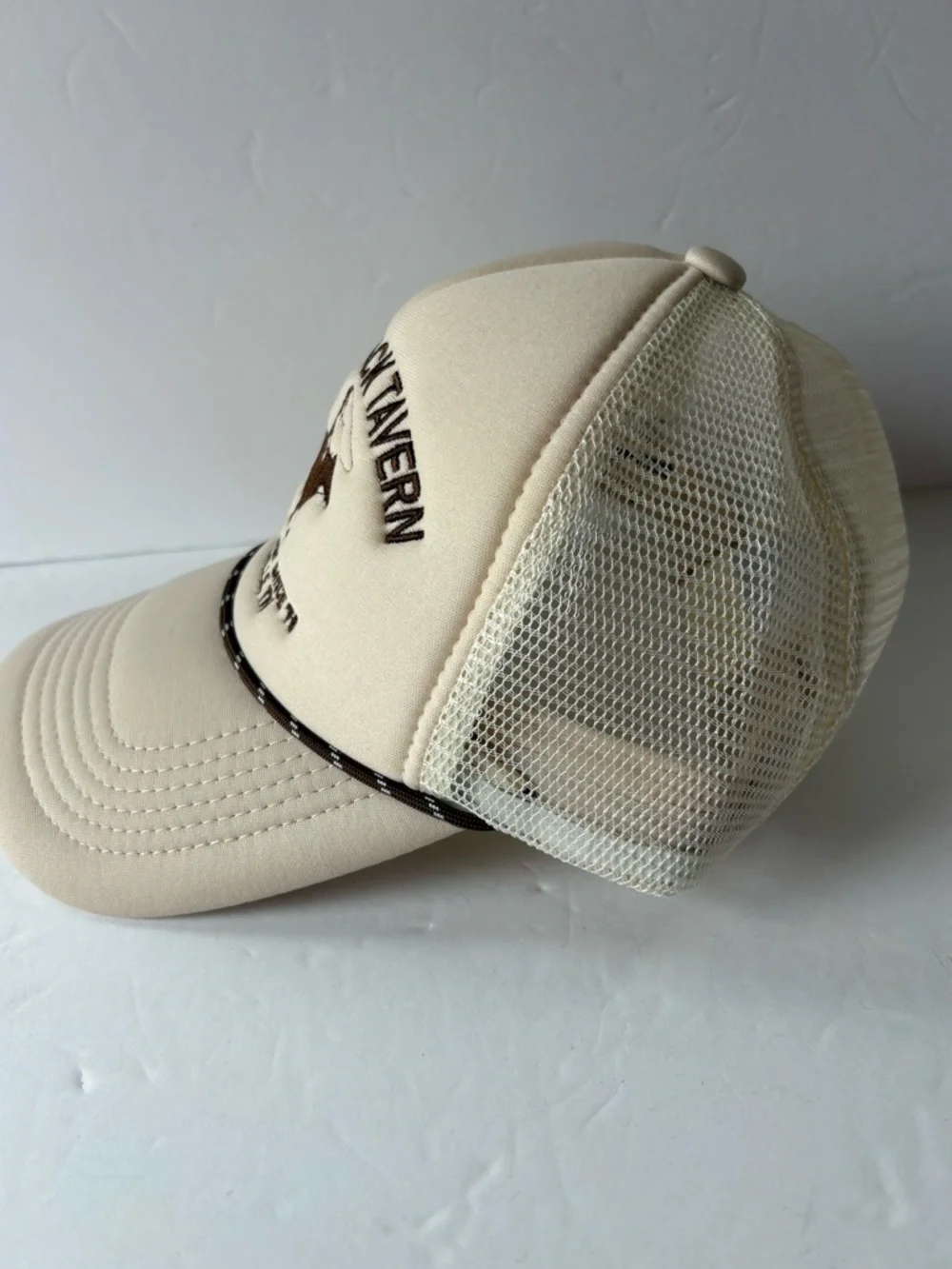 NWOT Anthropologie Worn/West Saddleback Tavern Trucker Hat