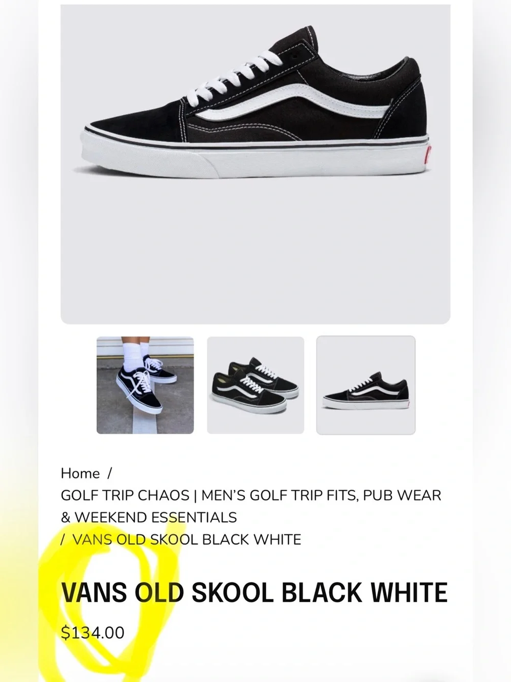 Vans designer men