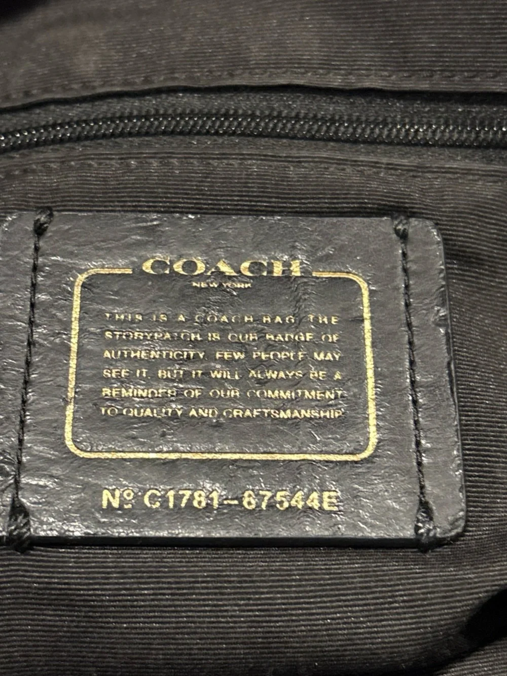 Coach black tan