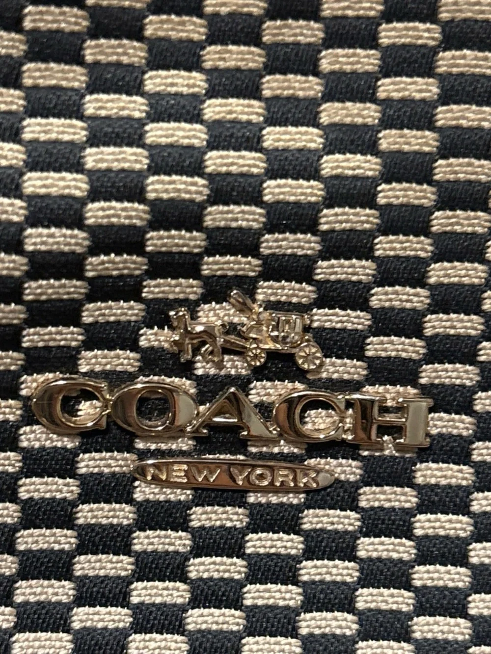 Coach black tan