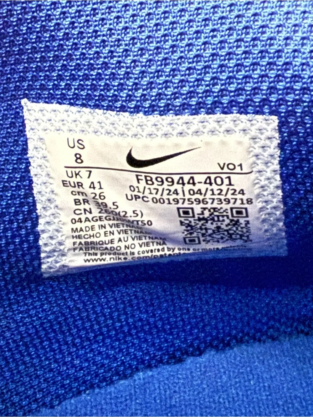 Nike fit mesh