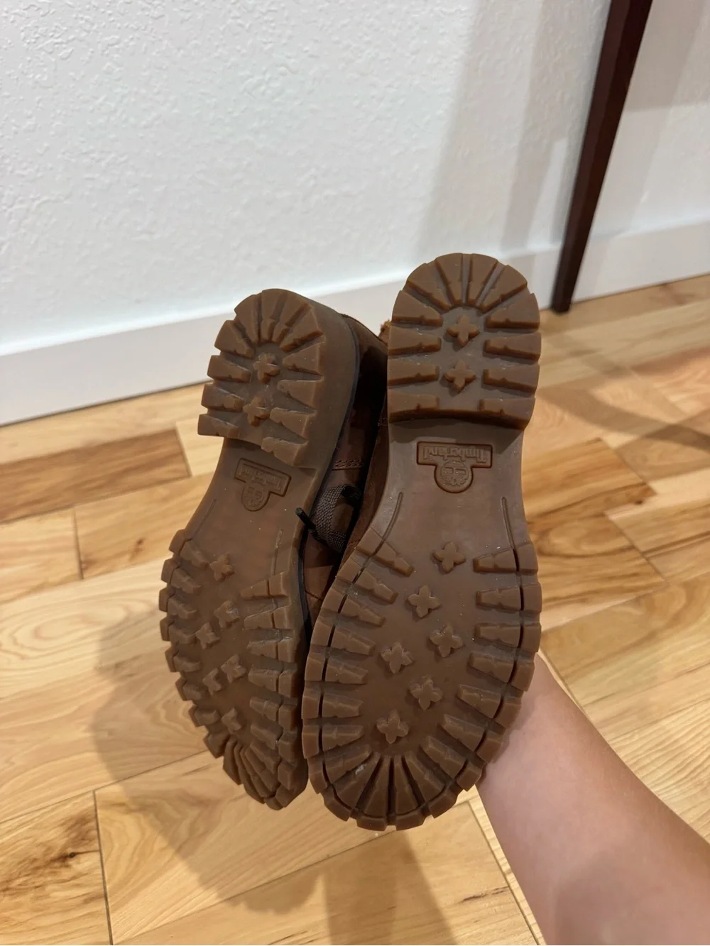 Timberland boots collar up