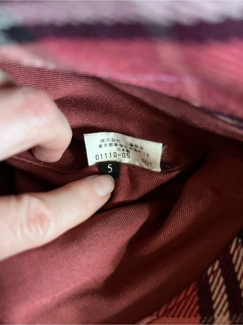 Burberry Blue Label Pink Nova Check Canvas Pink Tote with tan leather handles
