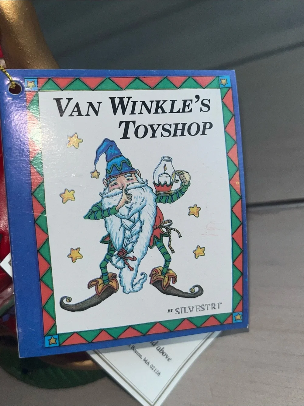 Vintage Silvestri Santa Claus Van Winkle Tea Light Latern