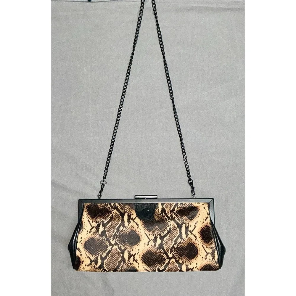 Patrica Nash Python Athena Frame Clutch NWOT