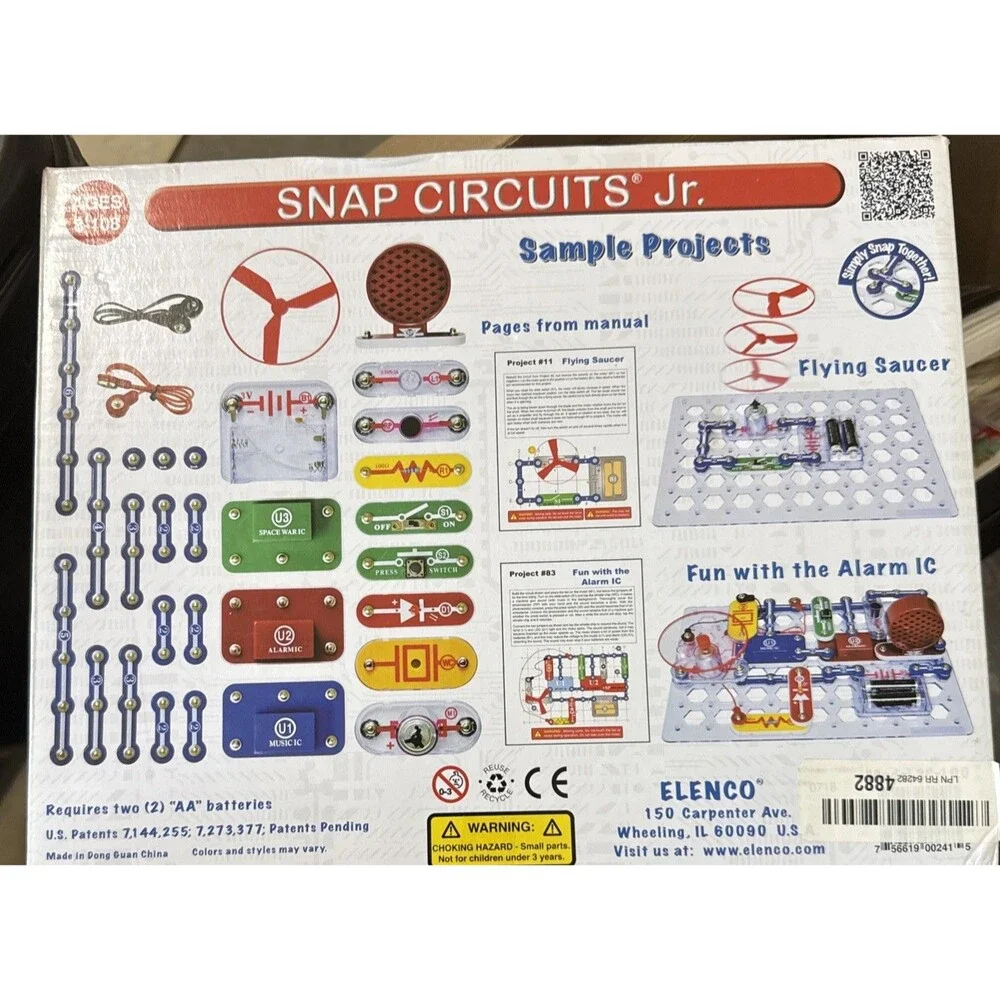 Elenco Snap Circuits Jr SC-100 Experiment Electronics Discovery Educational Kit