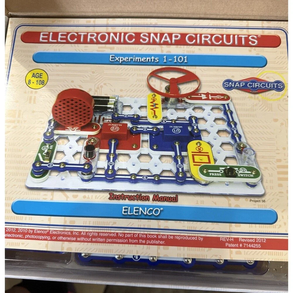 Elenco Snap Circuits Jr SC-100 Experiment Electronics Discovery Educational Kit