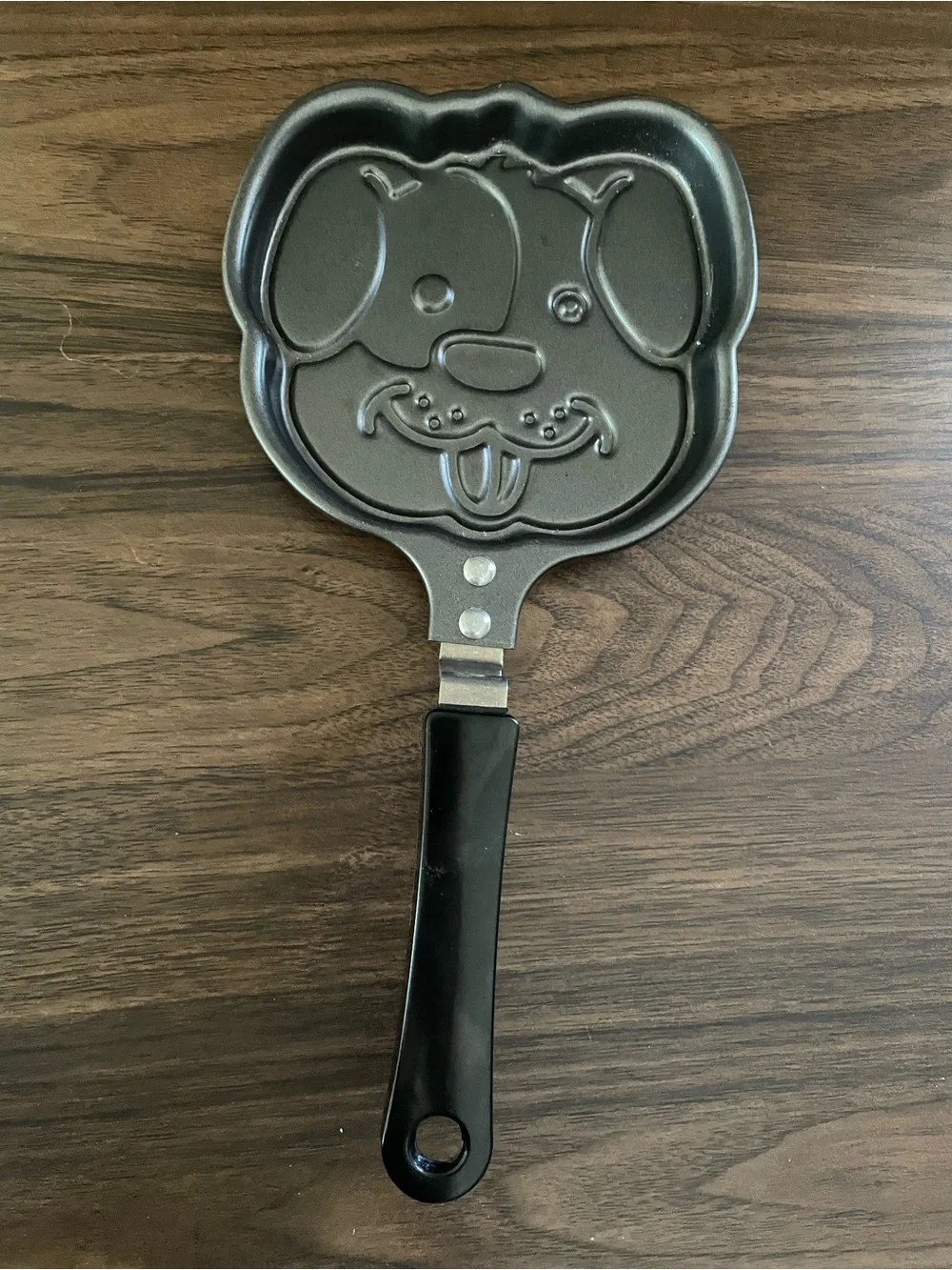Dog Face Shaped Pancake Pan - Black