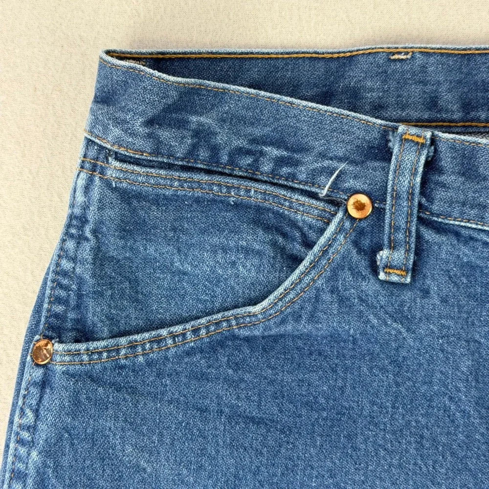 Wrangler Jeans 13MWZ Cowboy Cut Mens 36x32 Blue Denim‎ Western Rodeo Retro Work