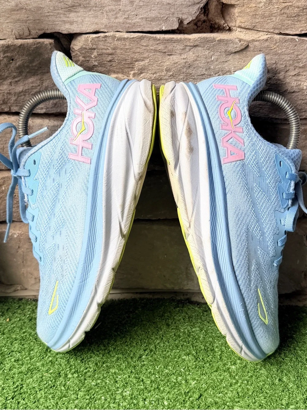 Hoka One One Clifton 9 Wide Pastel Blue Women’s Sneakers