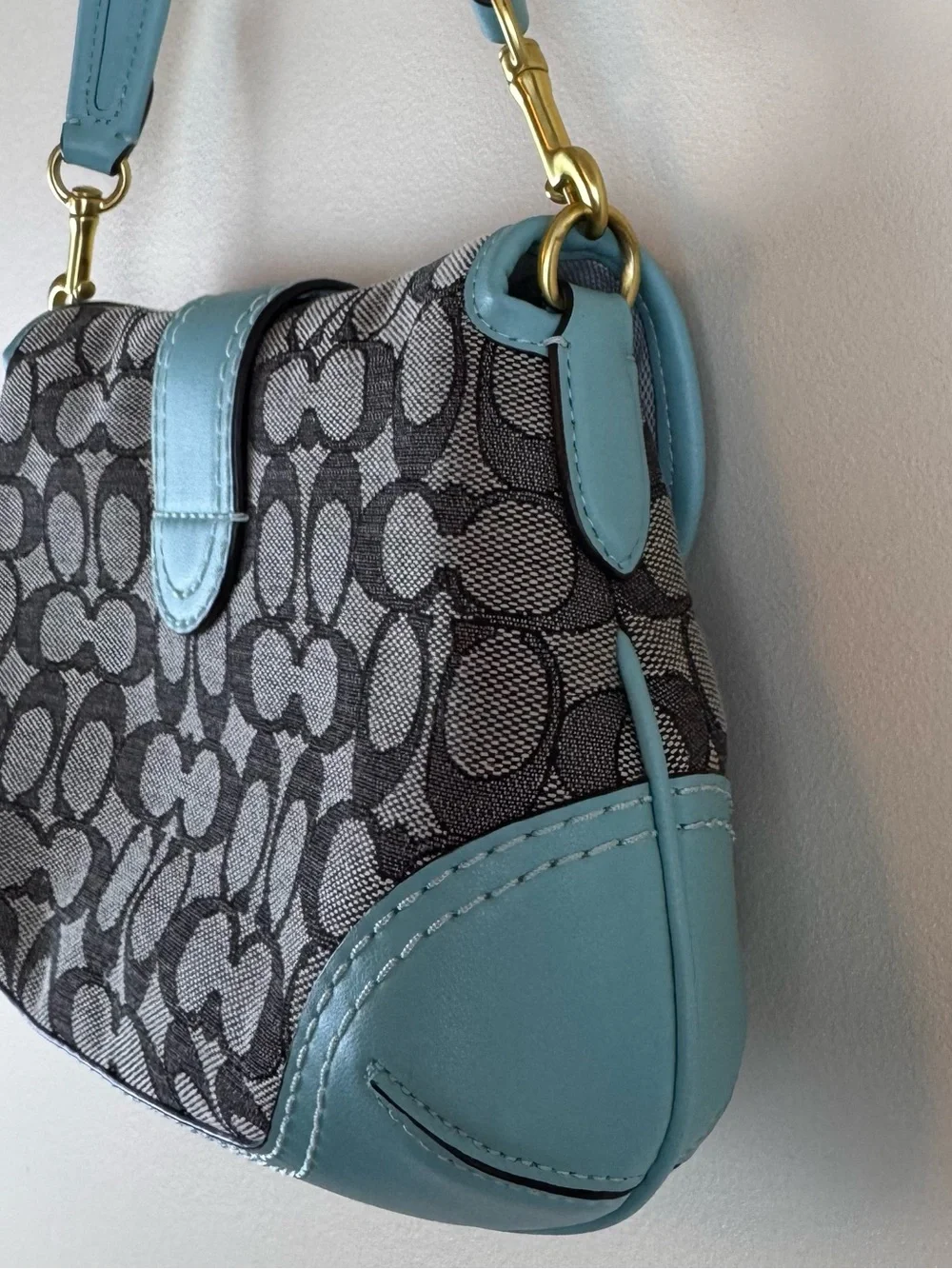 Coach The SoHo Flap Limited Re-Edition 2006 in Jacquard Blue