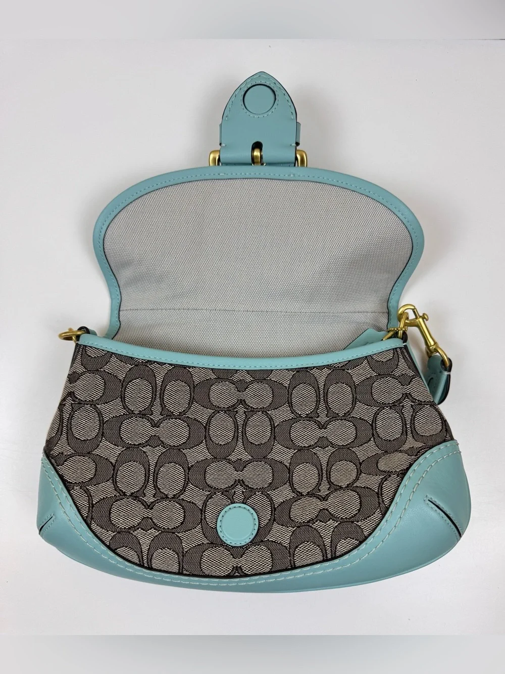 Coach The SoHo Flap Limited Re-Edition 2006 in Jacquard Blue
