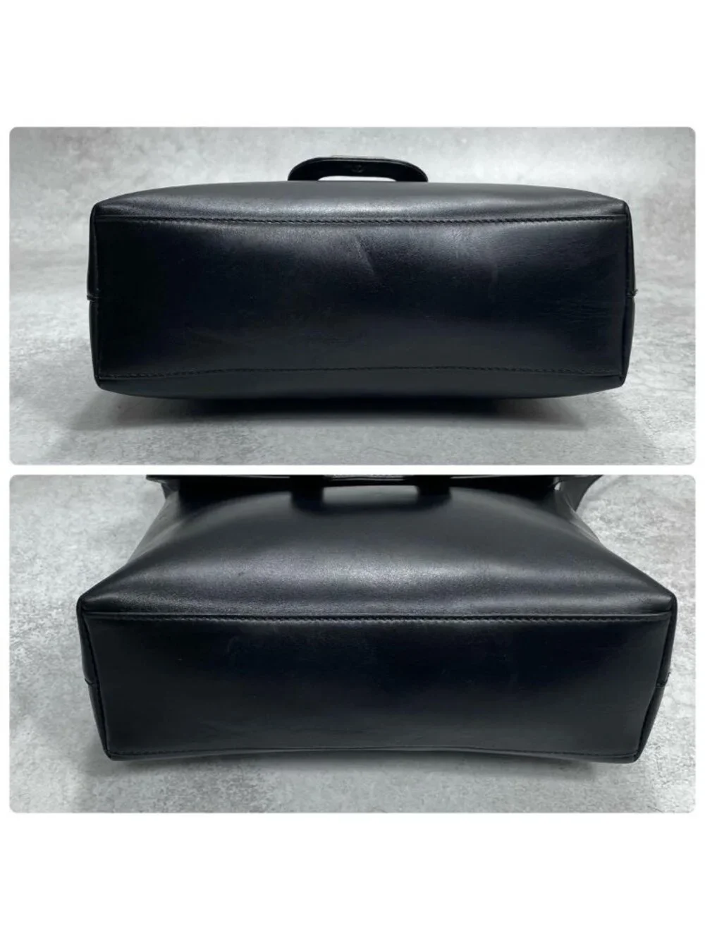 Gucci Shoulder Bag Black Leather Gold