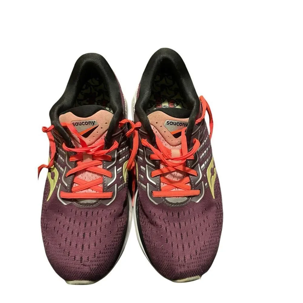 Saucony Womens Purple Jackrabbit Ride 13 Road Sneakers Running Shoes Size 8