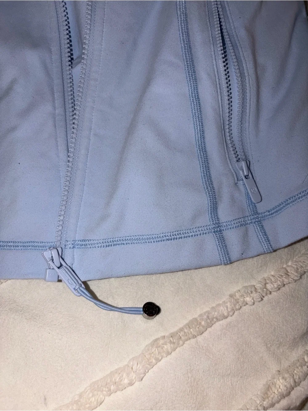 lululemon athletica Light Blue Full-Zip Jacket