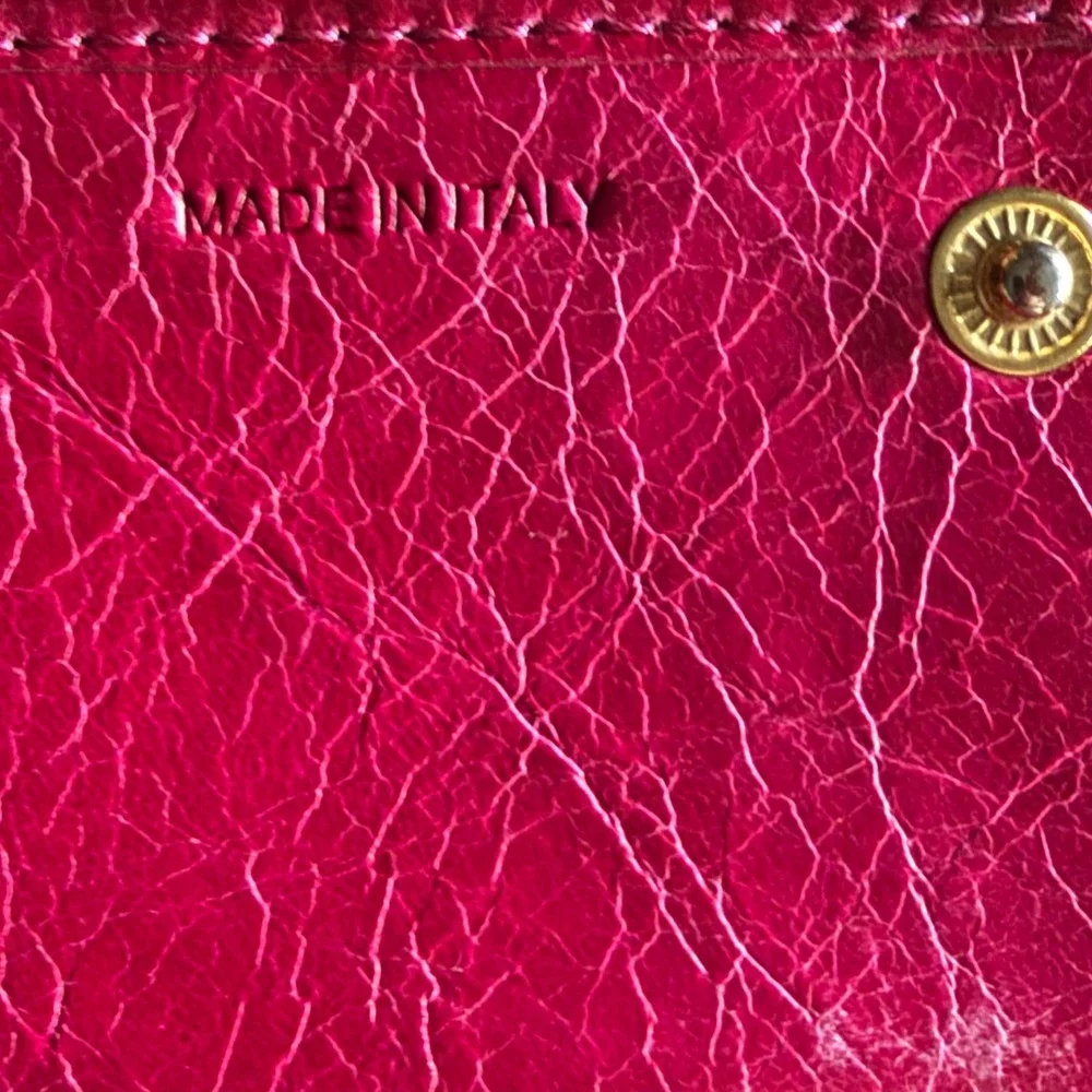 Prada Leather 2010s Pink Bow Wallet Classic Feminine OS Luxury