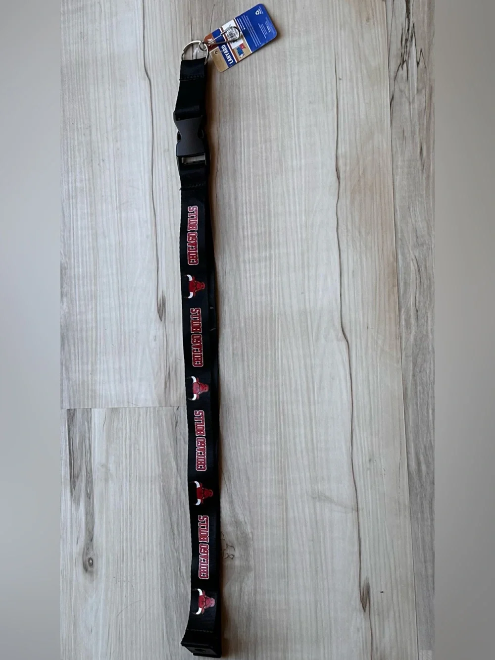 NBA Chicago Bulls Black and Red Lanyard