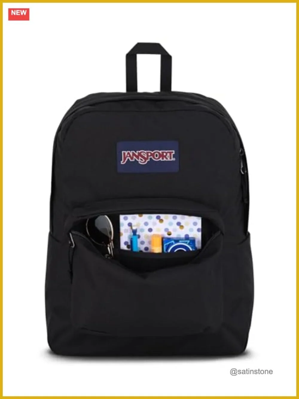 Durable Lightweight Bookbag with Padded Shoulder Straps and Utility Pocket