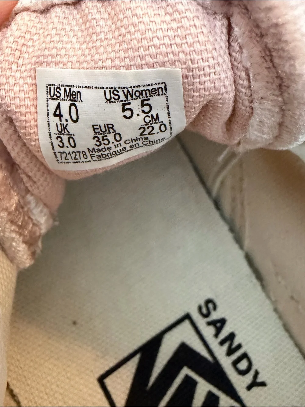 Vans sandy liang