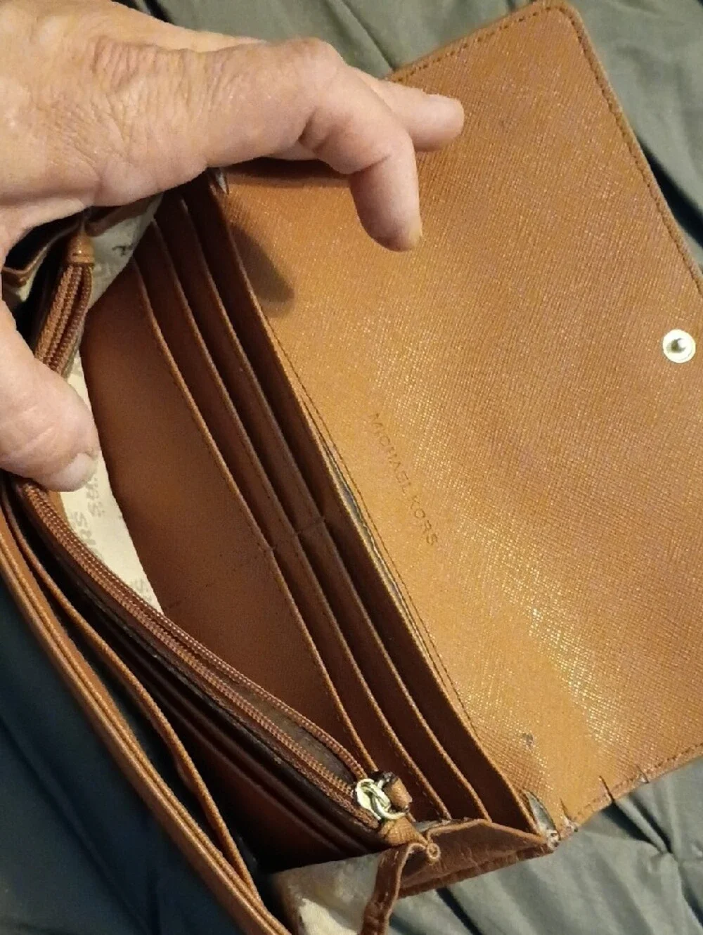 Michael Kors leather continental