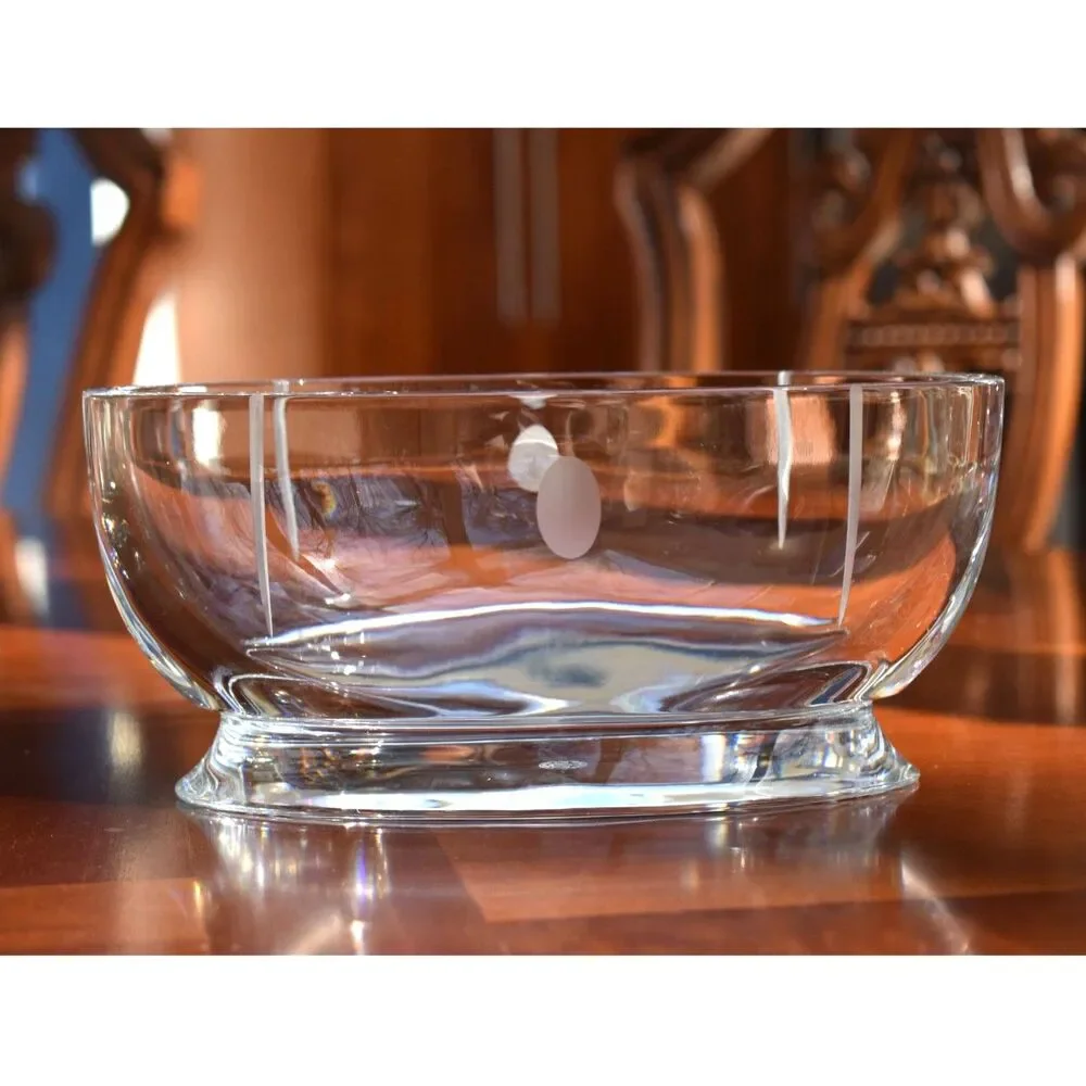 Vintage Baccarat Tranquility Oval Art Glass Crystal Bowl – Made in France