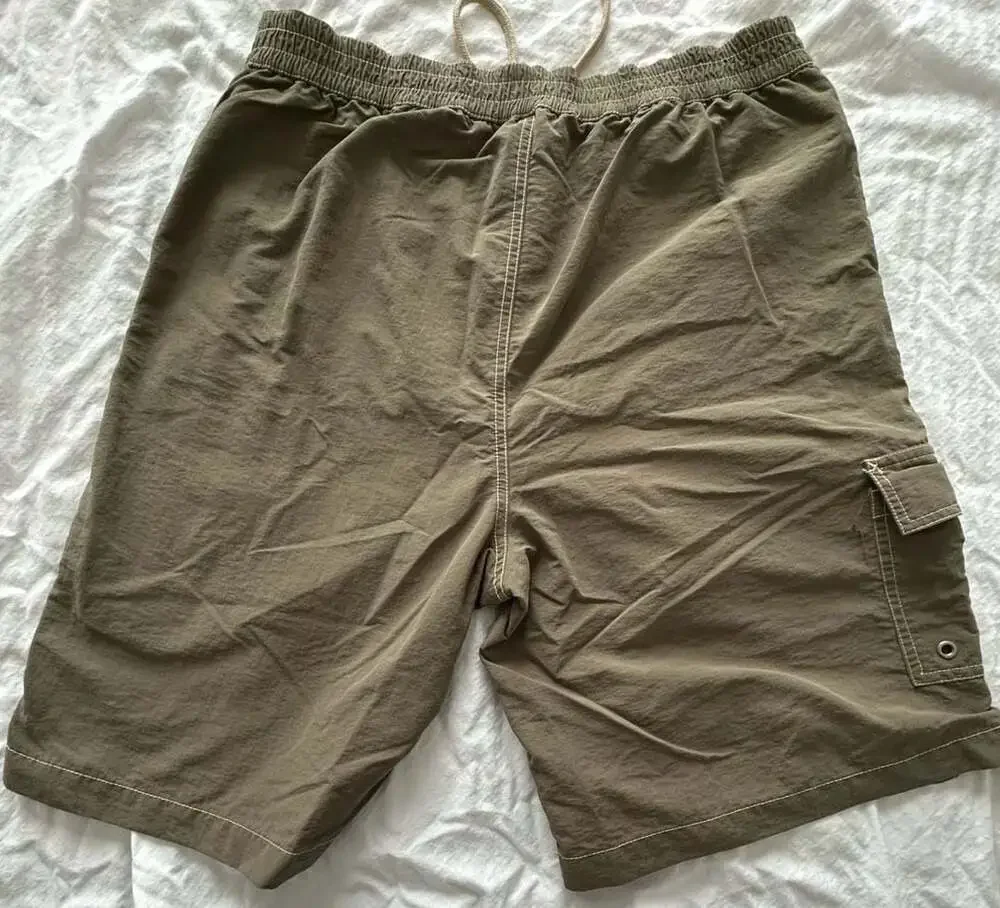 Polo Ralph Lauren Vintage Cargo Swim Trunks Olive Green Size Medium