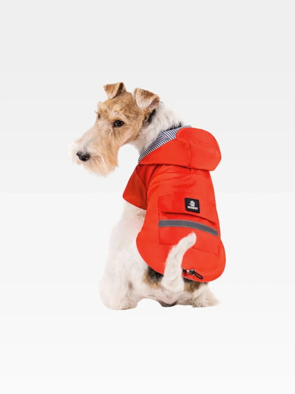 Koi Pet red raincoat small