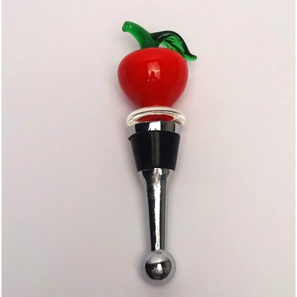LSARTS Glass Apple Wine Stopper 🍏 Gift Box Included